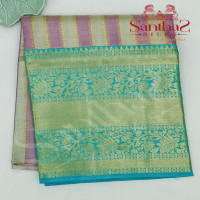 ivory-and-lavender-strip-line-body-with-contrast-blouse-border