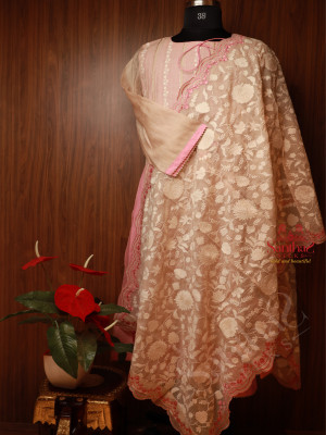 pink-chanderi-semi-stitched-suit-set