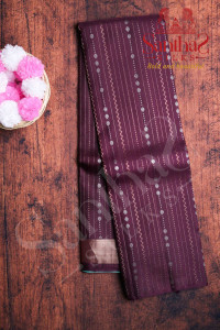 brownish-red-colour-body-all-over-butta-with-contrast-blouse