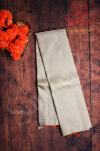 pastel-green-colour-body-golden-zari-butta-with-contrast-blouse