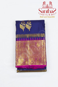 violet-pure-silk-saree-with-magenta-border