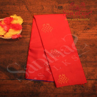 red-colour-body-floral-zari-butta-with-contrast-blouse