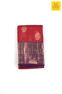 red-color-korvai-pure-silk-saree-with-wine-color-border