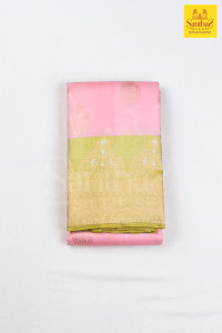 baby-pink-pure-silk-saree-with-badam-green-border