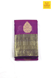 magenta-color-pure-silk-saree-with-kaapi-color-border