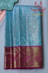 silver-blue-tissue-body-in-floral-with-pink-blouse-border