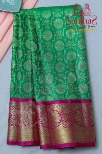parrot-green-body-with-pink-border-blouse
