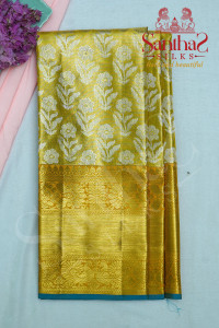 golden-tissue-floral-body-with-contrast-blouse-border