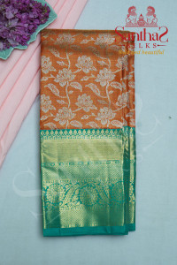 silver-orange-tissue-body-with-contrast-blouse-border