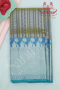 mercury-blue-body-silver-zari-with-contrast-blouse-border