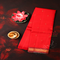 one-side-border-red-colour-body-golden-zari-butta-without-blouse