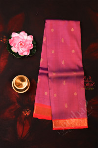 rich-maroon-colour-body-with-golden-zari-butta-with-contrast-blouse-border