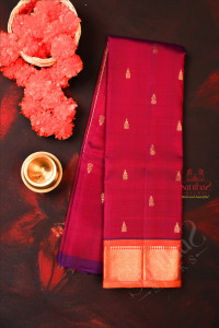 onesie-border-dual-shade-purple-colour-body-with-golden-zari-butta-without-blouse