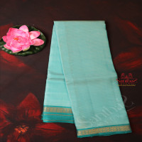 ice-blue-colour-body-with-plain-strips-with-self-blouse-border