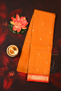 oneside-border-dark-honey-colour-body-with-golden-zari-butta-without-blouse