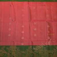 DUSTY PINK COLOUR BODY WITH GOLDEN ZARI BUTTA WITH CONTRAST BLOUSE & BORDER