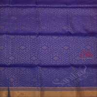 DARK BLUE COLOUR BODY WITH GOLDEN ZARI FANCY DESIGN AND CONTRAST COLOUR PALLU & BLOUSE