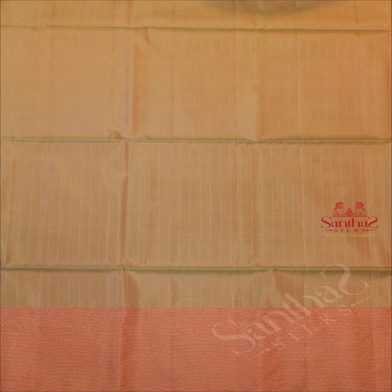 SPANISH PINK COLOUR BODY WITH GOLDEN ZARI FANCY BUTTA AND CONTRAST COLOUR PALLU & BLOUSE