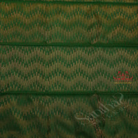 FOREST GREEN COLOUR BODY WITH GOLDEN ZARI FANCY BUTTA AND CONTRAST COLOUR PALLU & BLOUSE