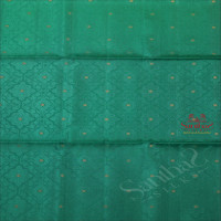 GREEN COLOUR BODY WITH GOLDEN ZARI BUTTA AND CONTRAST COLOUR PALLU & BLOUSE