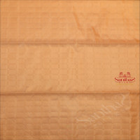 SANDAL COLOUR BODY WITH GOLDEN ZARI FANCY BUTTA WITH CONTRAST BLOUSE & BORDER