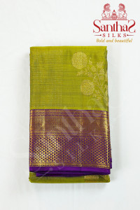 olive-green-with-magenta-border-pure-silk-saree
