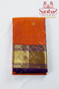 honey-double-shade-pure-silk-saree-with-jamun-color-border
