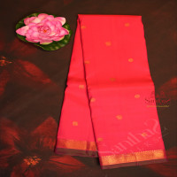 dark-pink-colour-body-with-golden-zari-small-buttas-and-self-colour-blouse-pallu
