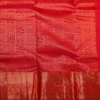 PINK COLOUR BODY WITH JACQUARD EMBOSED PATTERN WITH SELF BLOUSE & BORDER