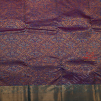 VIOLET COLOUR BODY WITH JACQUARD EMBOSED BUTTA WITH CONTRAST BLOUSE & BORDER