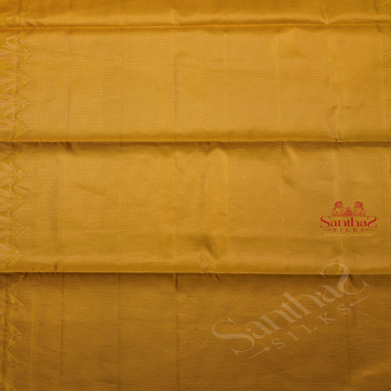 PEAR GREEN COLOUR BODY WITH GOLDEN ZARI BUTTA WITH SELF BLOUSE