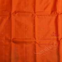 BORDERLESS YELLOW COLOUR BODY WITH GOLDEN ZARI MANGO BUTTA WITH CONTRAST BLOUSE