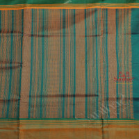 PEACOCK GREEN COLOUR BODY WITH THREAD MOTIF WITH SELF BLOUSE