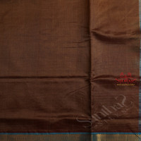 COFFEE BROWN COLOUR BODY WITH VAIRAOOSI PATTERN WITH CONTRAST BLOUSE & BORDER
