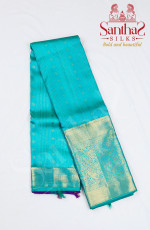 Ramar Green Pure Silk Saree with Self Border