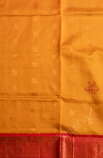 YELLOW COLOUR BODY WITH GOLDEN ZARI ANNAM BUTTA WITH CONTRAST BLOUSE & BORDER