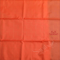 LIGHT ORANGE COLOUR BODY WITH GOLDEN ZARI FANCY BUTTA WITH CONTRAST BLOUSE & BORDER