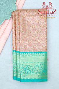 orange-colour-tissue-body-in-contrast-blouse-border