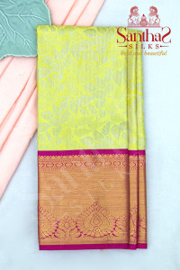 yellow-colour-body-in-floral-pattern-with-contrast-blouse-border