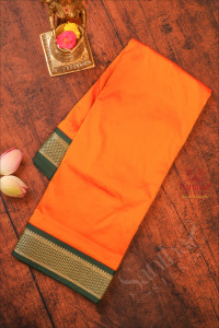 9-yards-madisar-mango-yellow-colour-body-with-contrast-border-without-blouse