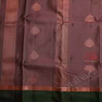 LILAC COLOUR BODY WITH COPPER ZARI BUTTA WITH CONTRAST BLOUSE & BORDER
