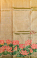  MANGALAGIRI COTTON BODY IN MINT GREEN COLOUR WITH APPLICK WORK AND SELF COLOUR PALLU & BLOUSE