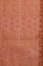 PEACH MELBA COLOUR CHINIYA SAREE WITH BANARASI DESIGN BODY AND SELF COLOUR PALLU & BLOUSE