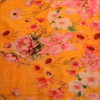  MANGALAGIRI COTTON BODY WITH DIGITAL PRINT DESIGN IN MANGO YELLOW COLOUR AND CONTRAST COLOUR DIGITAL PRINT DESIGN PALLU & BLOUSE