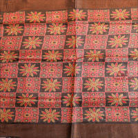 BLACK COLOUR TUSSAR SAREE BODY WITH MULTI COLOUR DIGITAL PRINT DESIGNS AND CONTRAST DIGITAL PRINT PALLU & BLOUSE