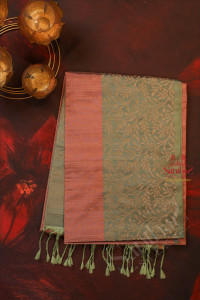 dusty-pink-colour-body-with-golden-zari-strips-with-contrast-blouse-border