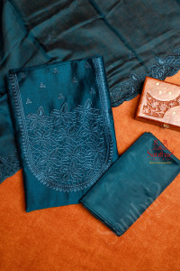 blue-colour-semi-tussar-unstitched-salwar-suit