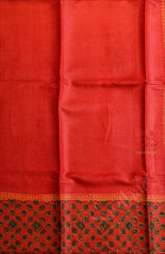  TUSSAR SAREE IN RED COLOUR