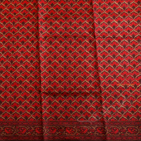  PRINTED SILK SAREE IN PURPLE & BLACK COLOUR