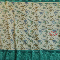  CHANDERI SAREE IN BLUE COLOUR